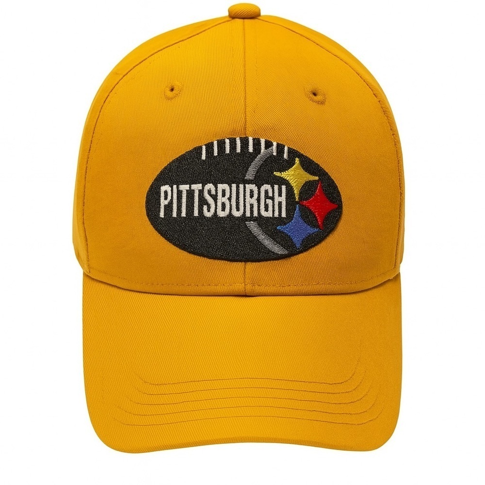 Pittsburgh Steelers Urban Rapper Gold Strapback baseball cap.  #NFLSteelers